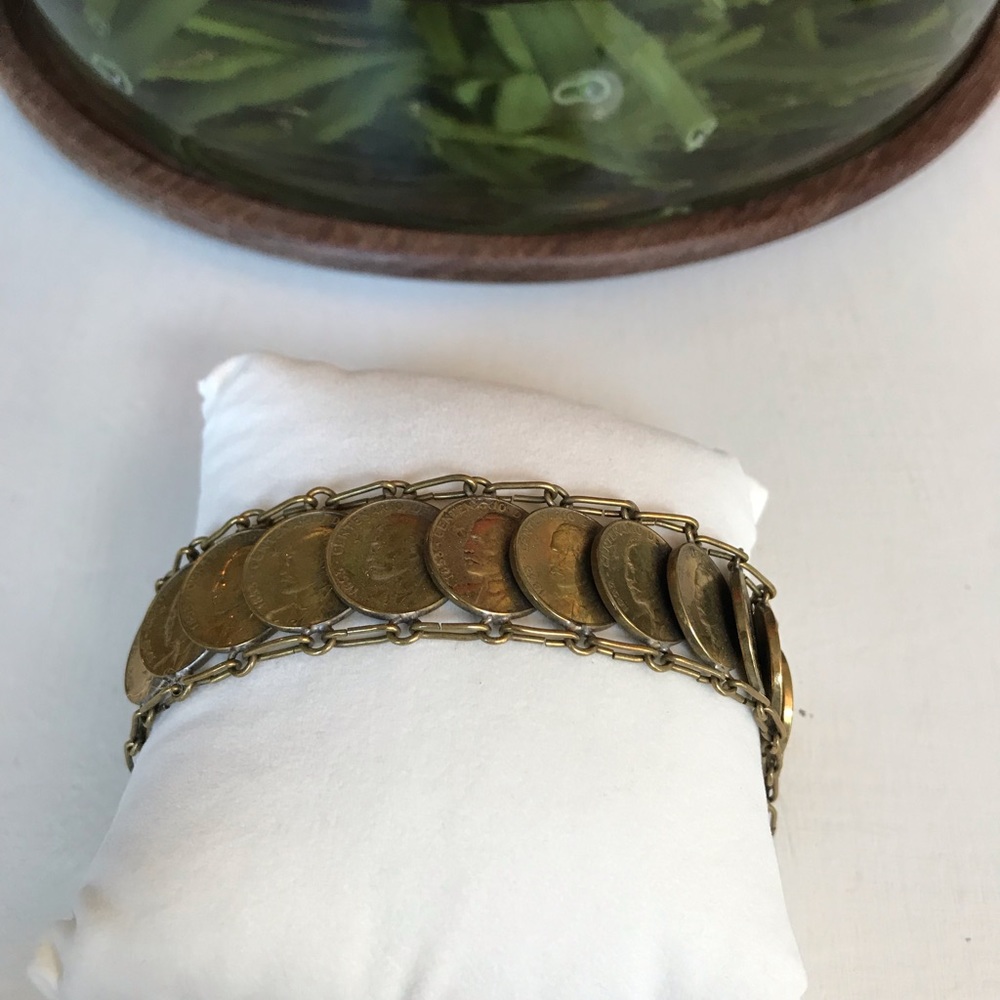 Vintage Cuban coin bracelet